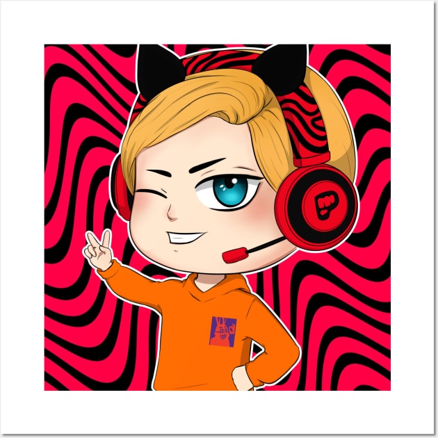 Chibi Pewdiepie Wall Art by chazza